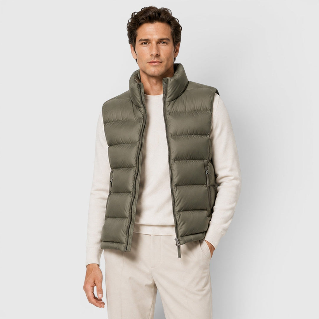 Lucas | Versatile Puffer Gilet for Men's Smart Casual Layering