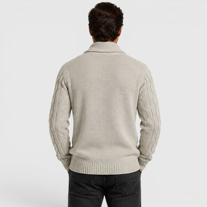 Everett | Cozy Chenille Knit Cardigan for Men's Relaxed Layering