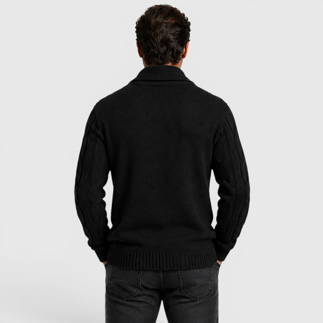Everett | Cozy Chenille Knit Cardigan for Men's Relaxed Layering