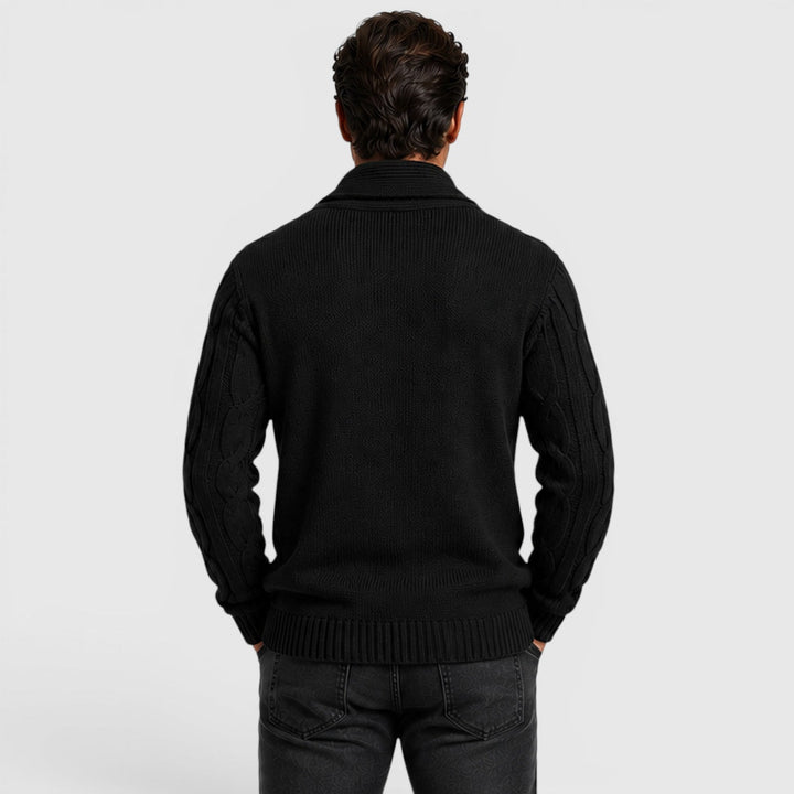 Everett | Cozy Chenille Knit Cardigan for Men's Relaxed Layering