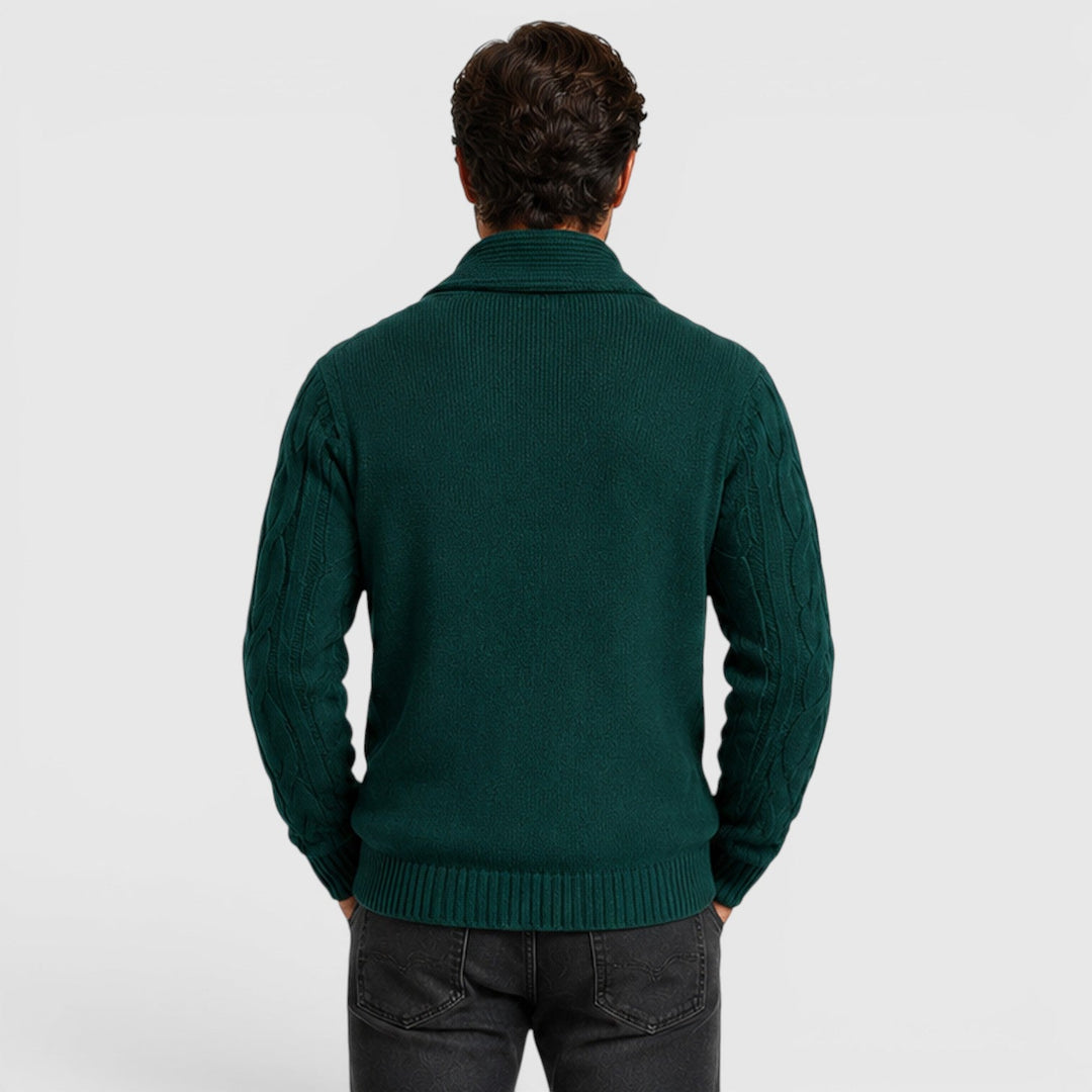 Everett | Cozy Chenille Knit Cardigan for Men's Relaxed Layering