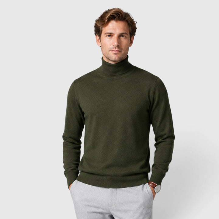 Nathaniel | Warm Turtleneck Knit Jumper for Men's Layering