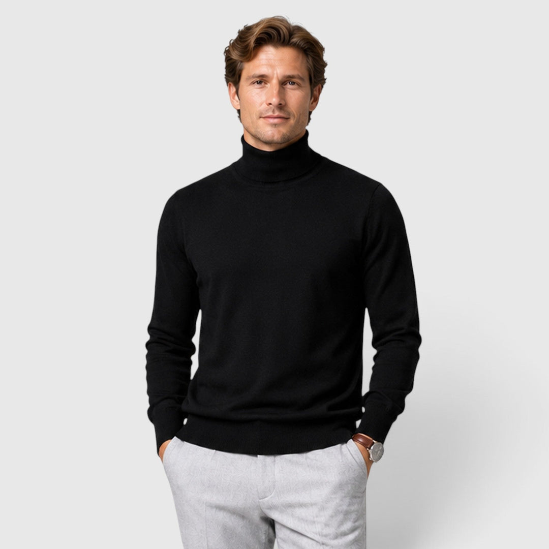Nathaniel | Warm Turtleneck Knit Jumper for Men's Layering