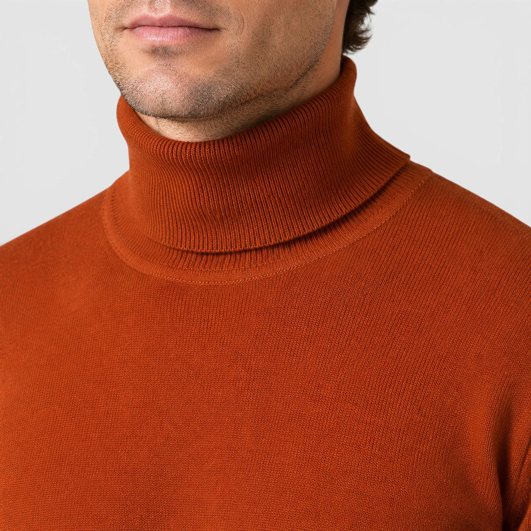 Nathaniel | Warm Turtleneck Knit Jumper for Men's Layering