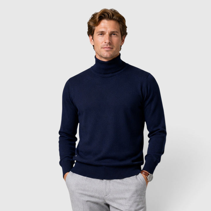Nathaniel | Warm Turtleneck Knit Jumper for Men's Layering