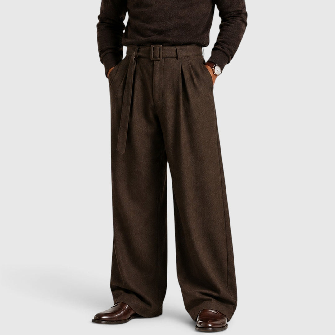 Winslow | Polished Pleated Straight-Leg Dress Trousers
