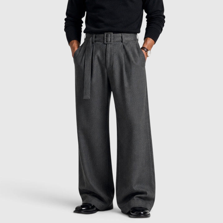 Winslow | Polished Pleated Straight-Leg Dress Trousers