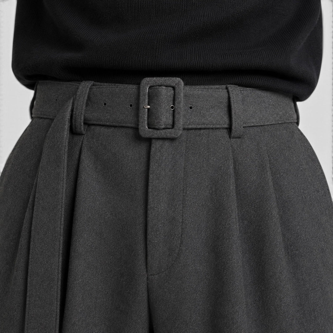 Winslow | Polished Pleated Straight-Leg Dress Trousers