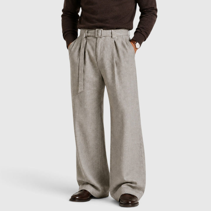 Winslow | Polished Pleated Straight-Leg Dress Trousers