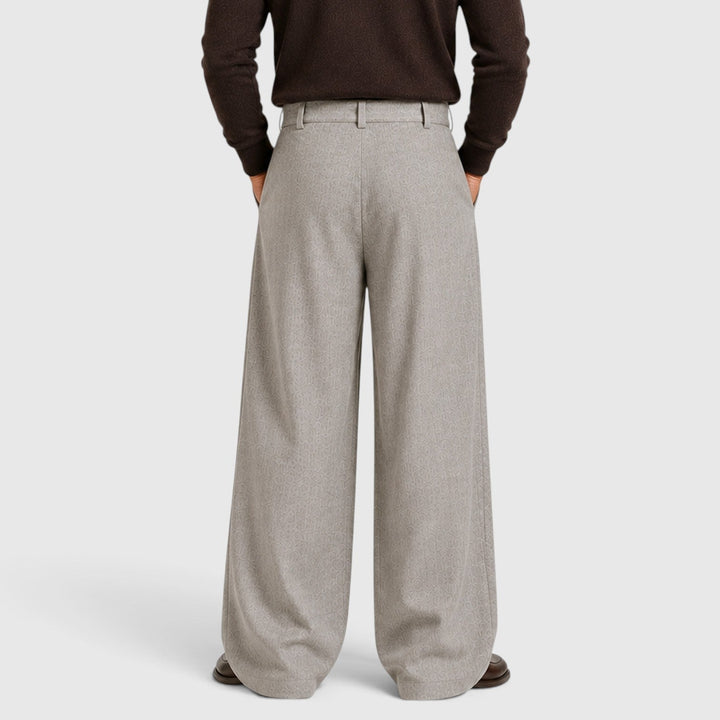 Winslow | Polished Pleated Straight-Leg Dress Trousers