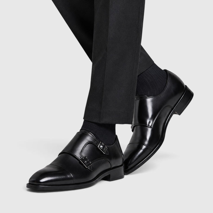 Osborn | Sharp Double Monk Strap Oxford Shoes for Men