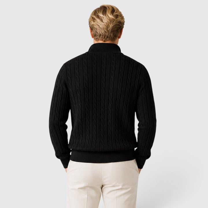 Grant | Cosy Cable Knit Quarter-Zip Jumper Men