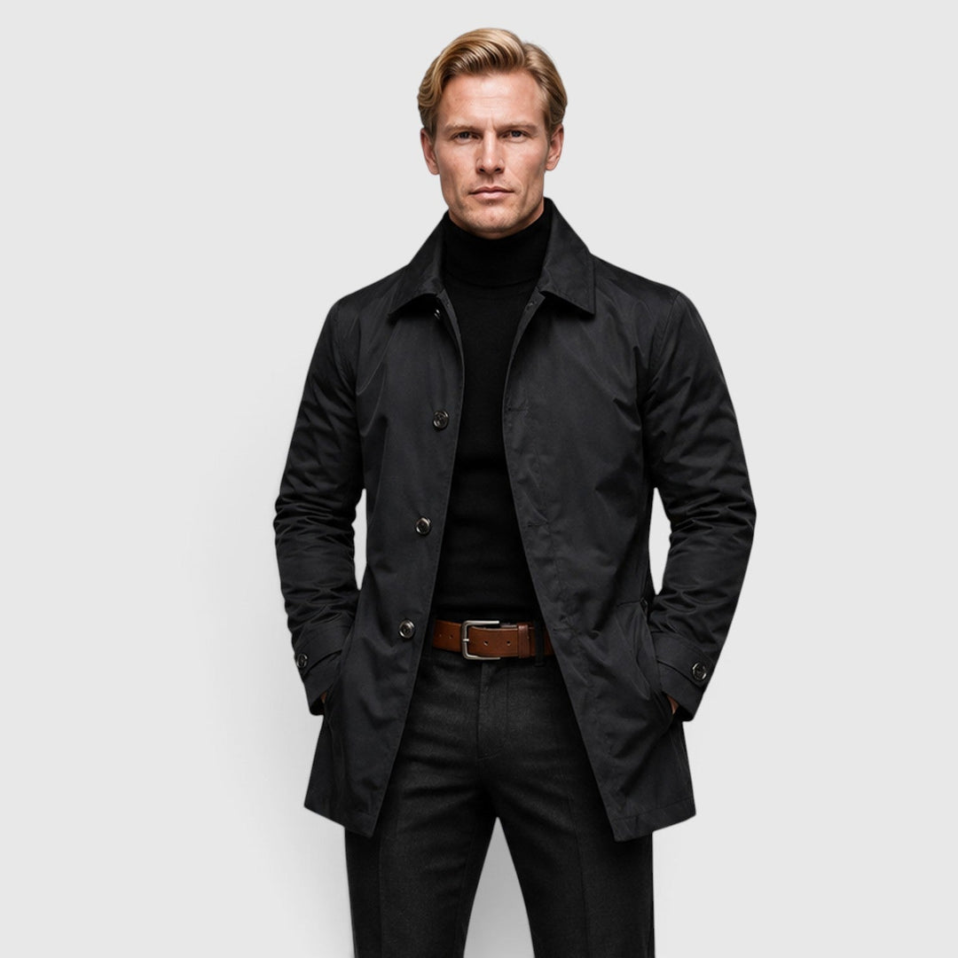 Reuben | Refined Classic Trench Coat for Men's Tailoring