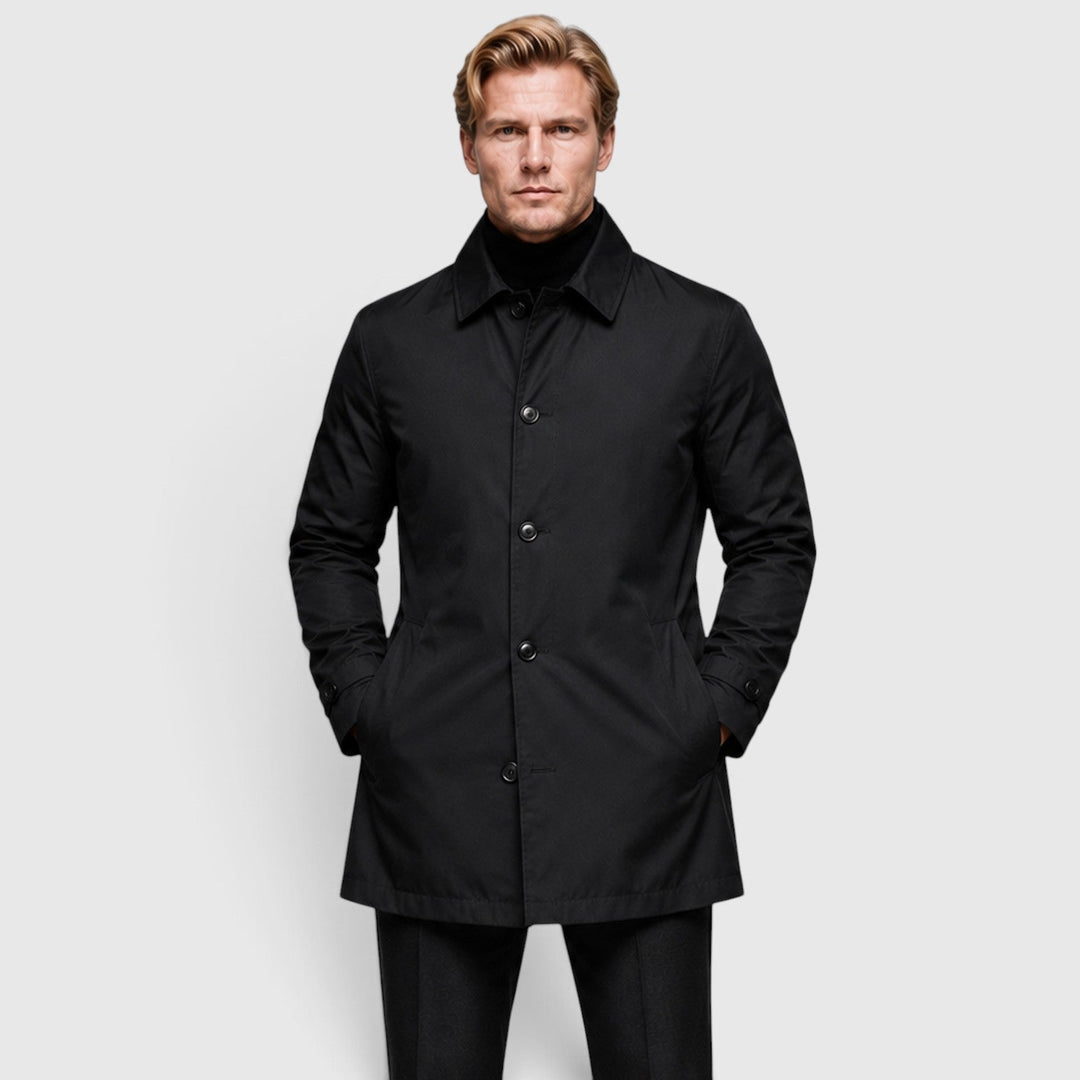 Reuben | Refined Classic Trench Coat for Men's Tailoring
