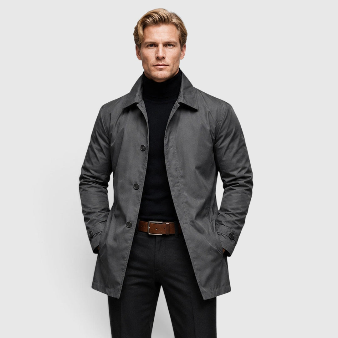 Reuben | Refined Classic Trench Coat for Men's Tailoring
