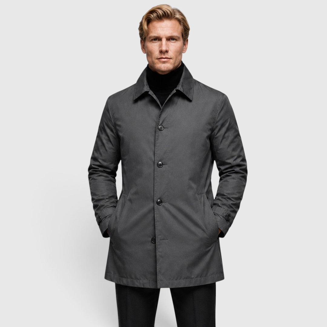 Reuben | Refined Classic Trench Coat for Men's Tailoring