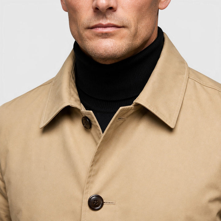 Reuben | Refined Classic Trench Coat for Men's Tailoring
