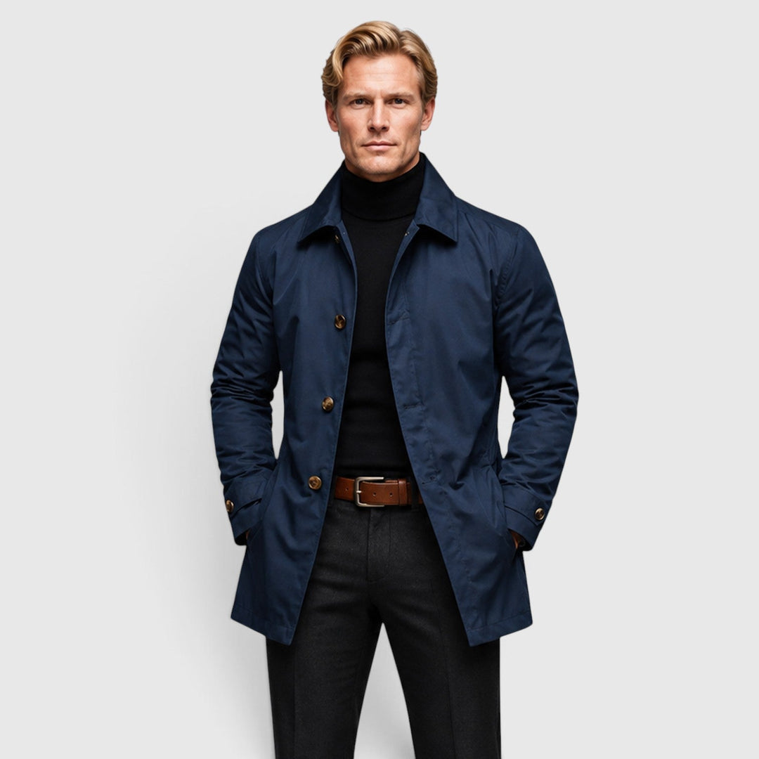 Reuben | Refined Classic Trench Coat for Men's Tailoring