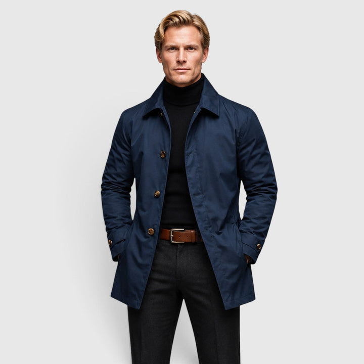 Reuben | Refined Classic Trench Coat for Men's Tailoring