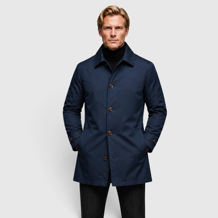 Reuben | Refined Classic Trench Coat for Men's Tailoring