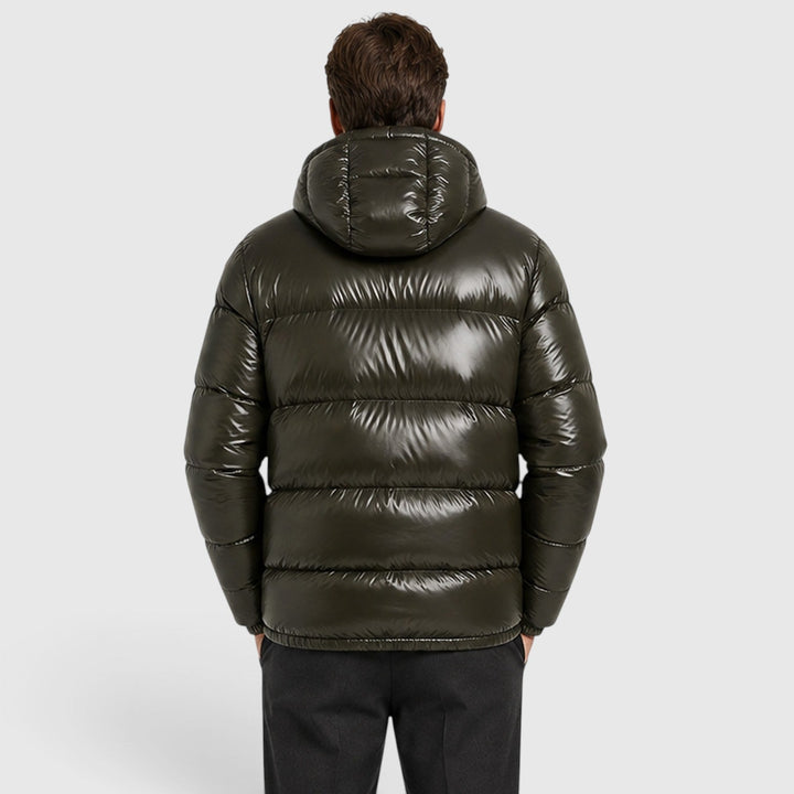 Elias | Insulated Hooded Puffer Jacket for Men's Cold Weather Wear