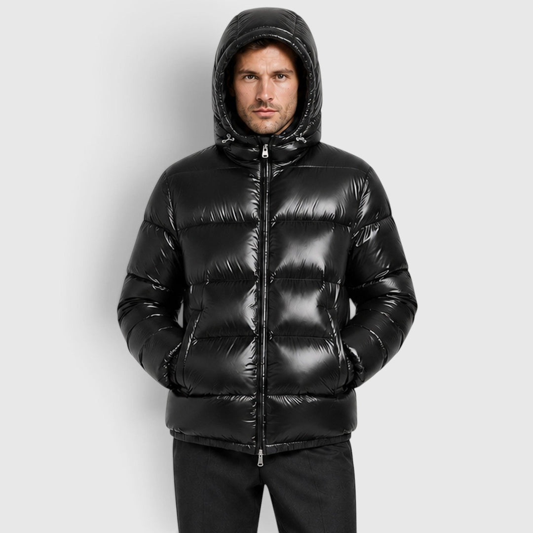 Elias | Insulated Hooded Puffer Jacket for Men's Cold Weather Wear