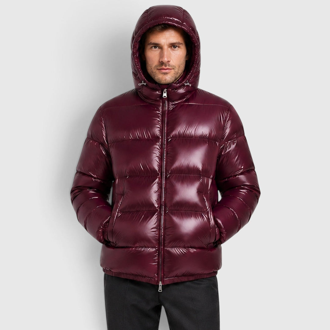 Elias | Insulated Hooded Puffer Jacket for Men's Cold Weather Wear