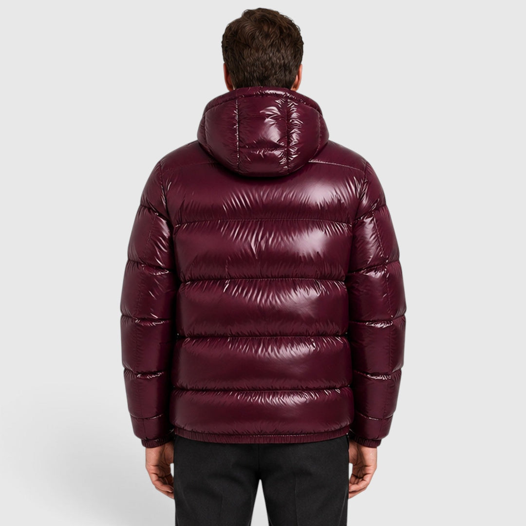 Elias | Insulated Hooded Puffer Jacket for Men's Cold Weather Wear