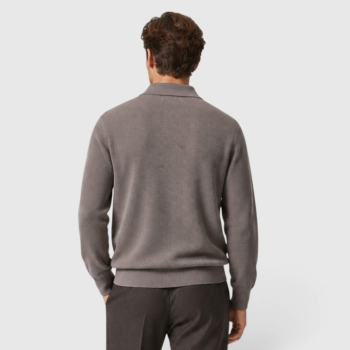 Gunnar | Relaxed Textured Collared Cardigan Men
