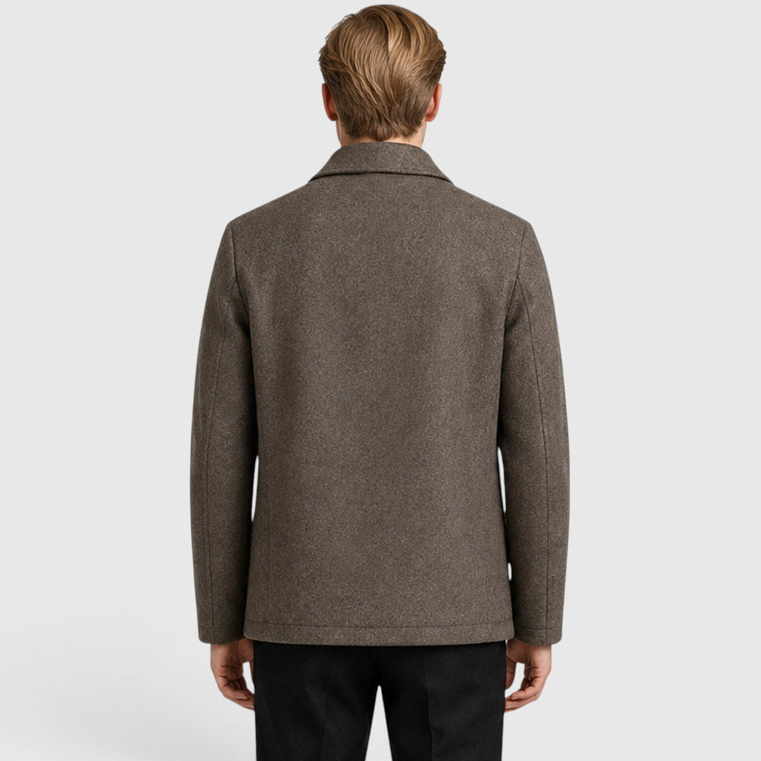 Gideon | Refined Wool-Blend Zip Jacket for Men's Smart Layering