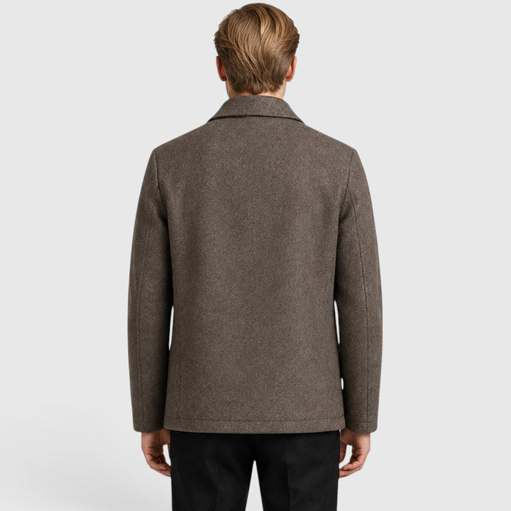 Gideon | Refined Wool-Blend Zip Jacket for Men's Smart Layering