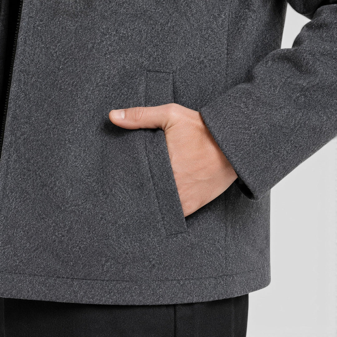 Gideon | Refined Wool-Blend Zip Jacket for Men's Smart Layering