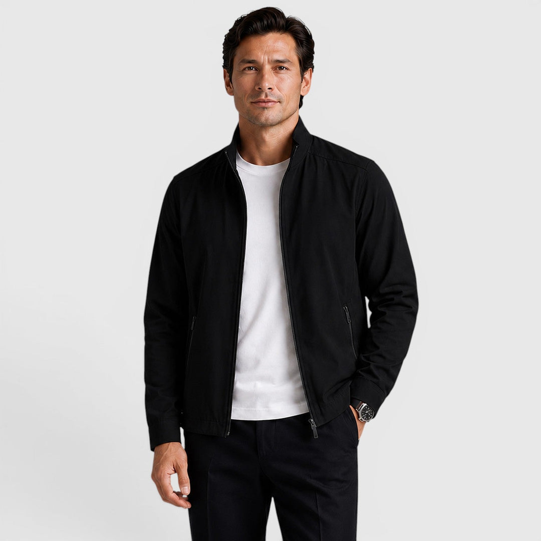 Hunter | Refined Zip-Up Harrington Mens Jacket