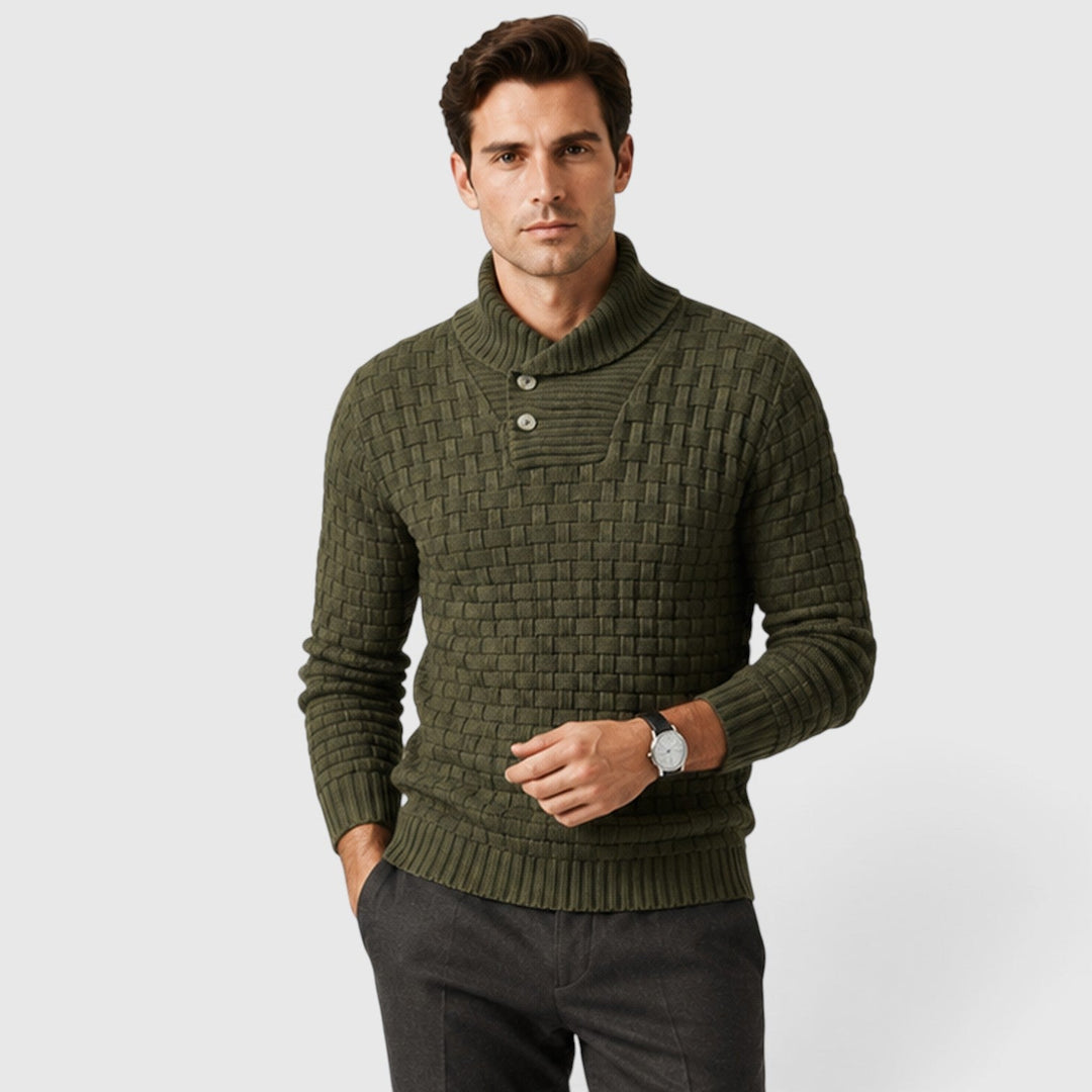 Brock | Timeless Shawl Collar Knitted Sweater