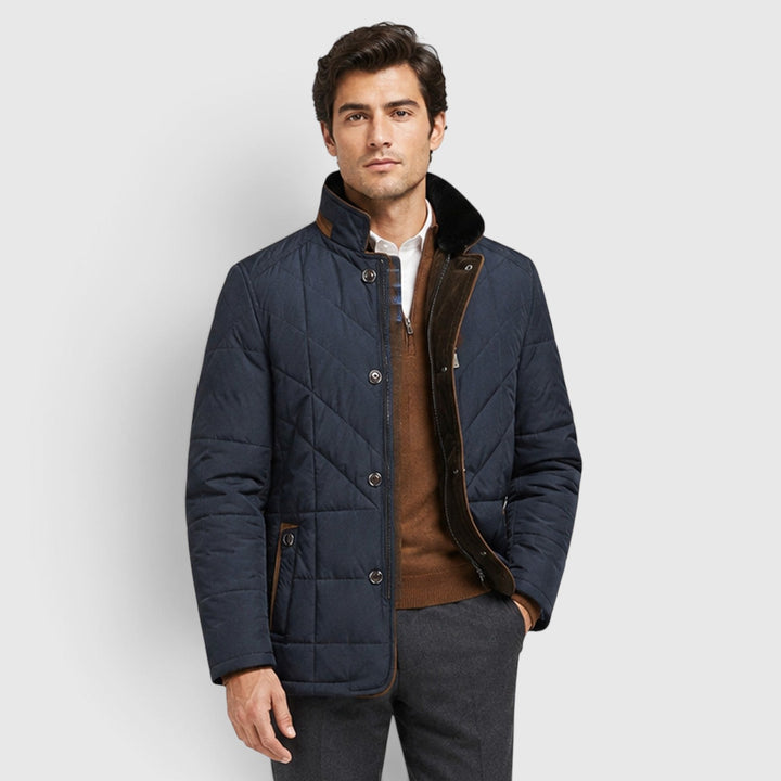 Maxwell | Warm Quilted Stand-Collar Jacket for Men