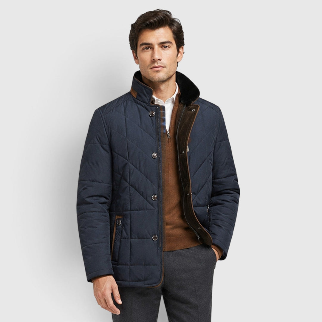 Glen | Smart Quilted Stand-Collar Jacket Men