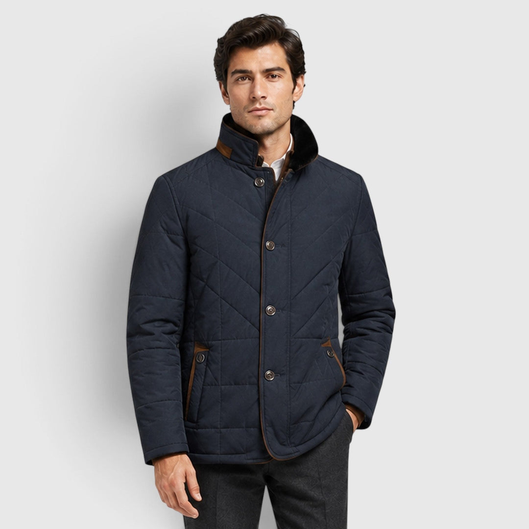 Glen | Smart Quilted Stand-Collar Jacket Men