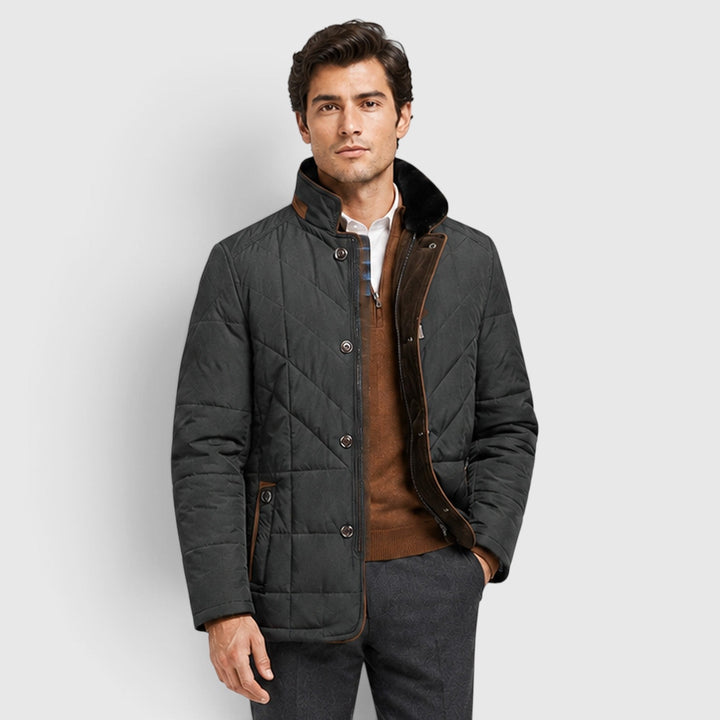 Glen | Smart Quilted Stand-Collar Jacket Men
