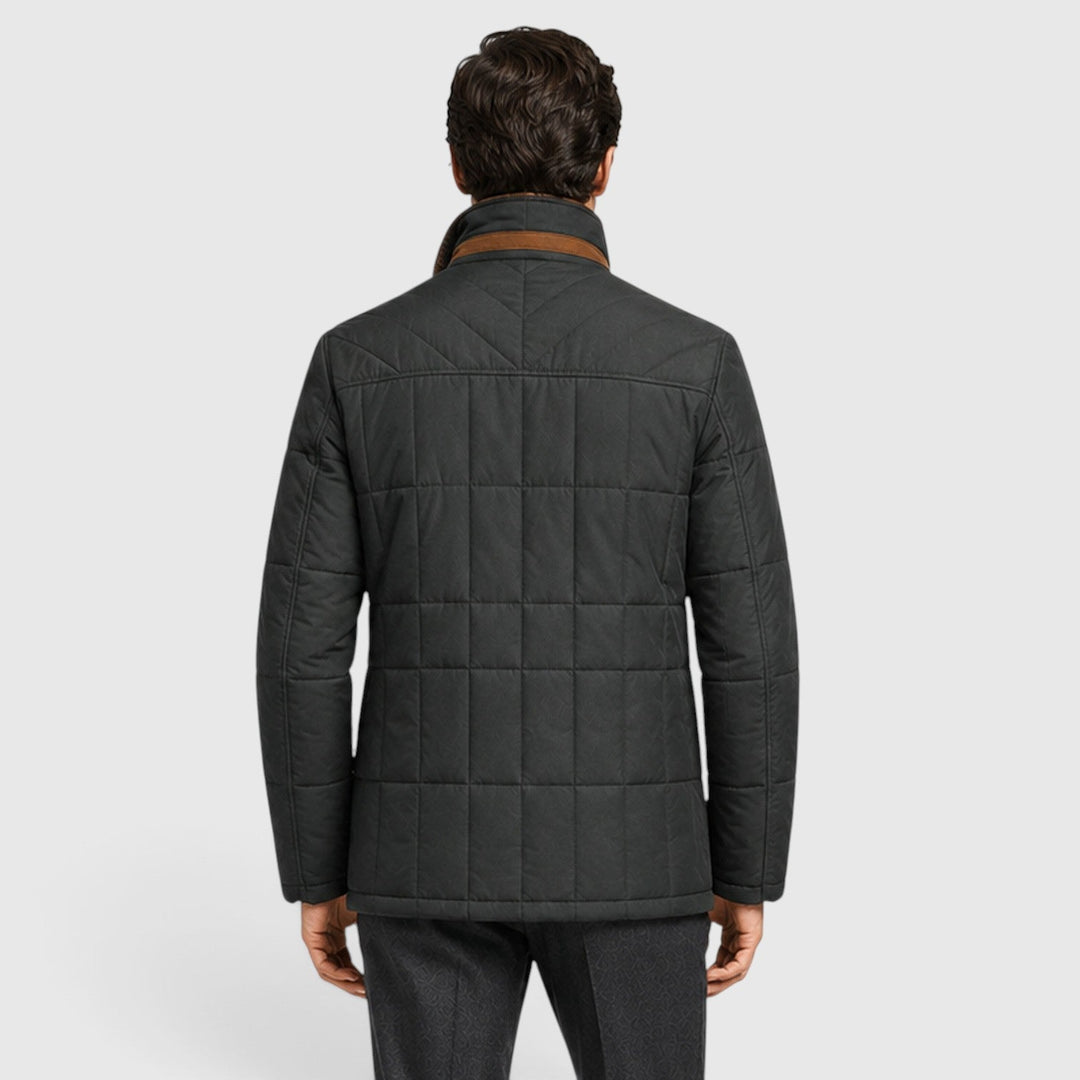 Maxwell | Warm Quilted Stand-Collar Jacket for Men