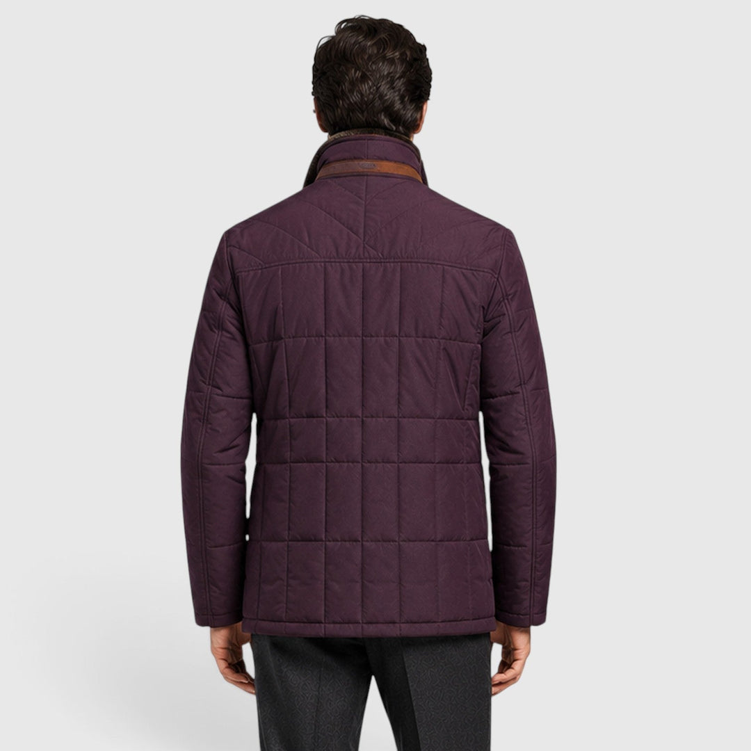 Maxwell | Warm Quilted Stand-Collar Jacket for Men