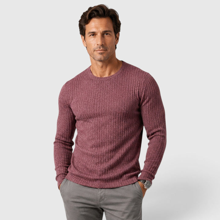 Nathaniel | Smart Crew Neck Knitted Jumper for Men