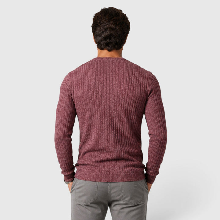 Nathaniel | Smart Crew Neck Knitted Jumper for Men