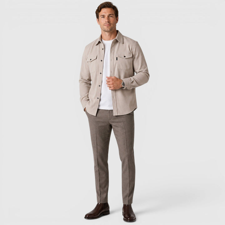 Ivan | Smart Slim Fit Cotton Overshirt Men