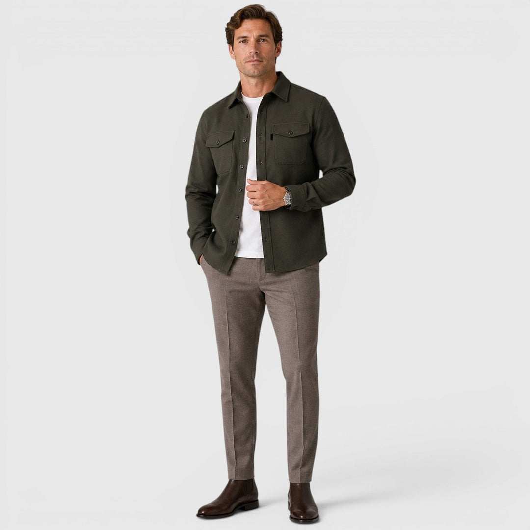 Ivan | Smart Slim Fit Cotton Overshirt Men