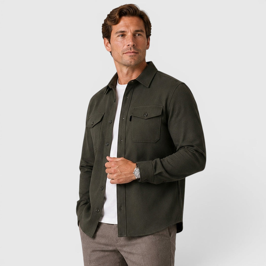 Ivan | Smart Slim Fit Cotton Overshirt Men