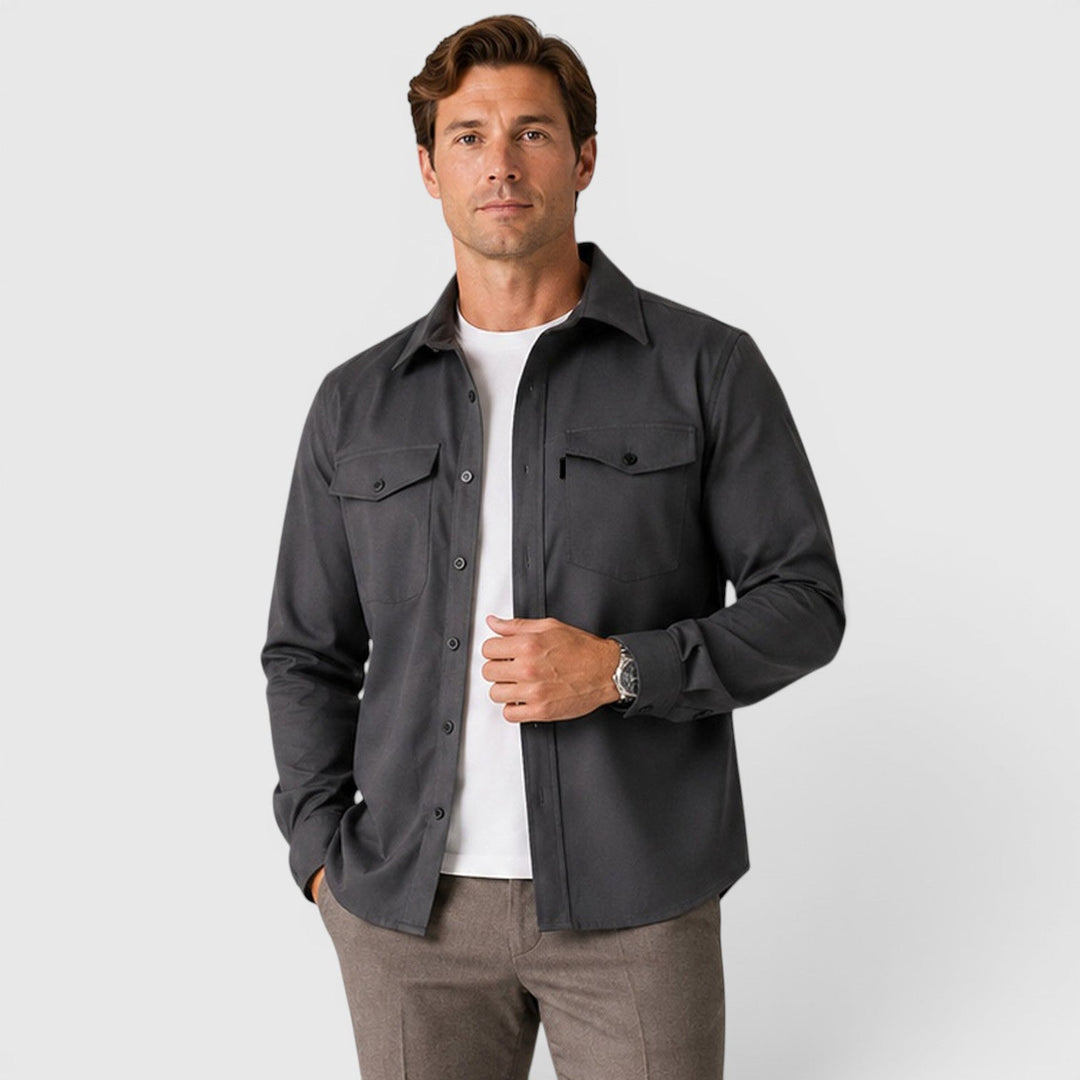 Ivan | Smart Slim Fit Cotton Overshirt Men