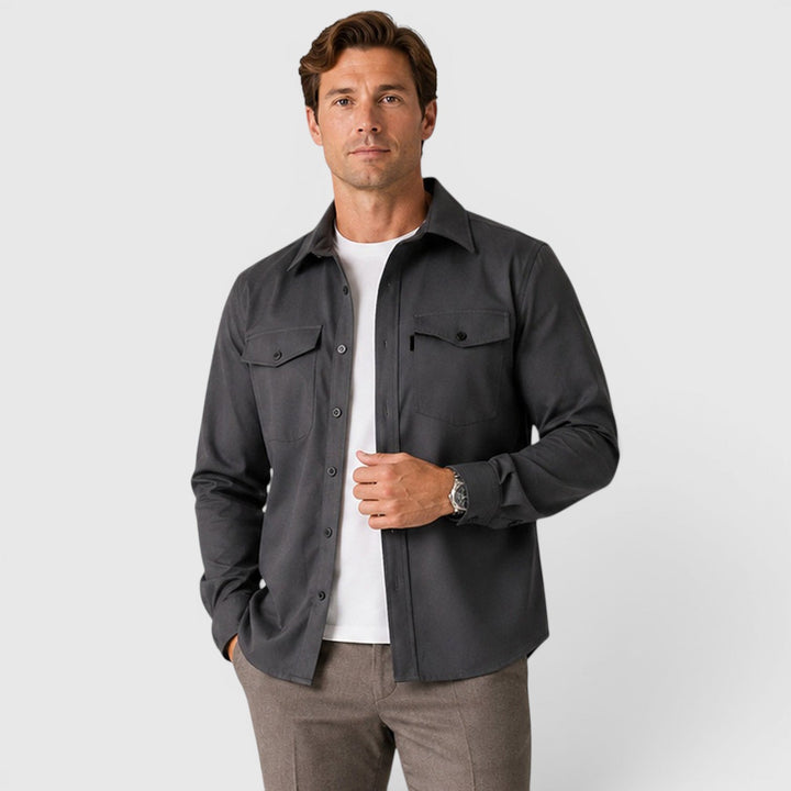 Ivan | Smart Slim Fit Cotton Overshirt Men