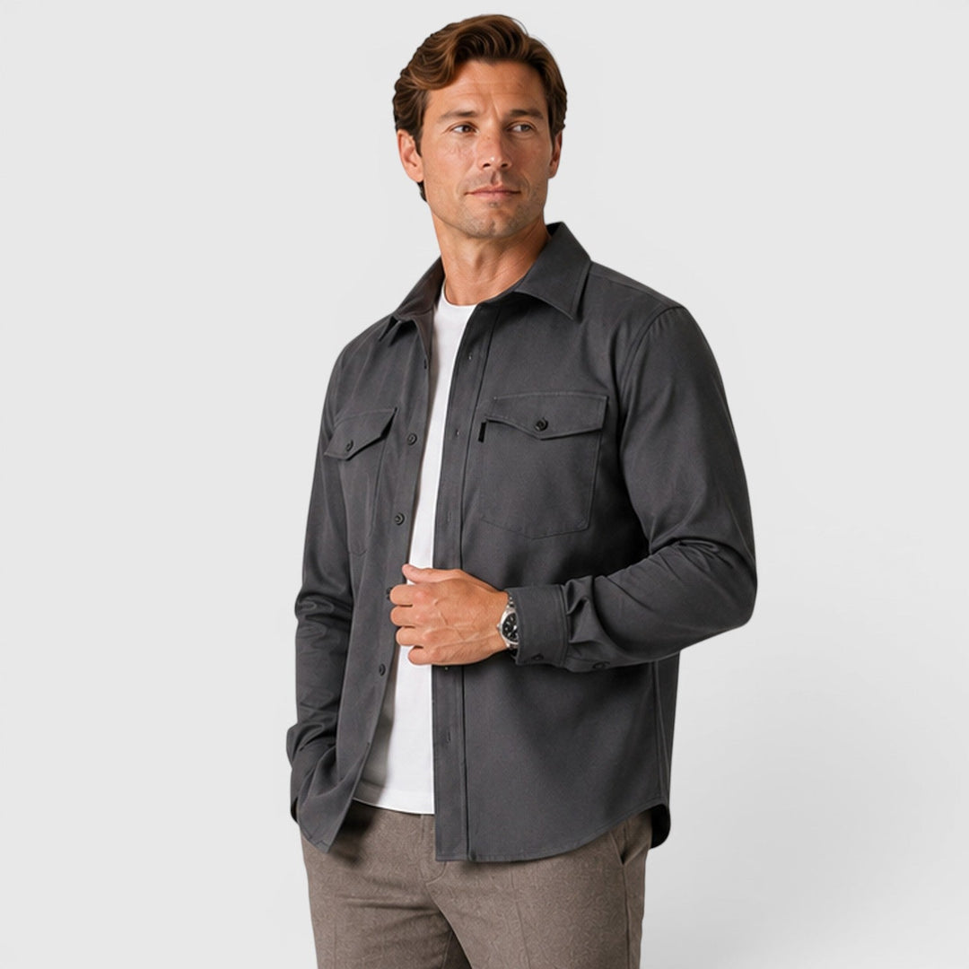 Ivan | Smart Slim Fit Cotton Overshirt Men