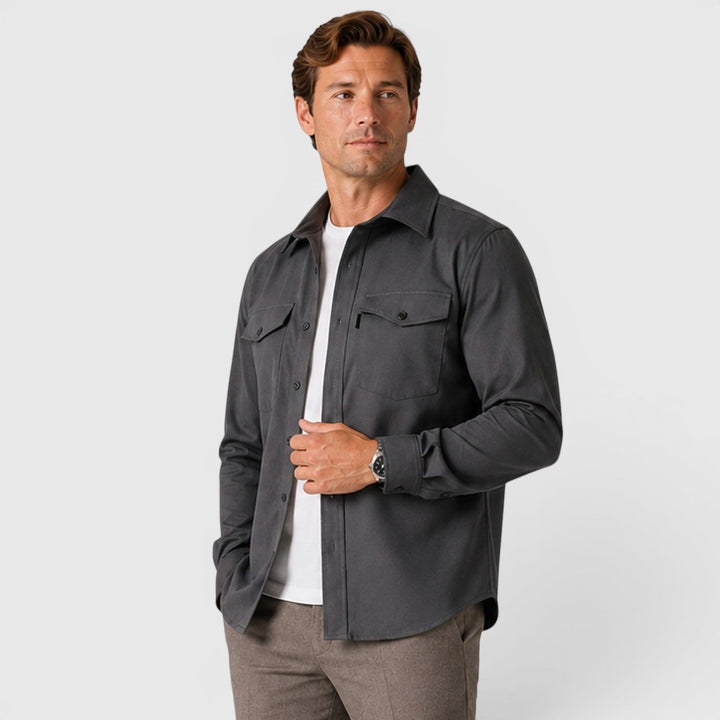 Ivan | Smart Slim Fit Cotton Overshirt Men