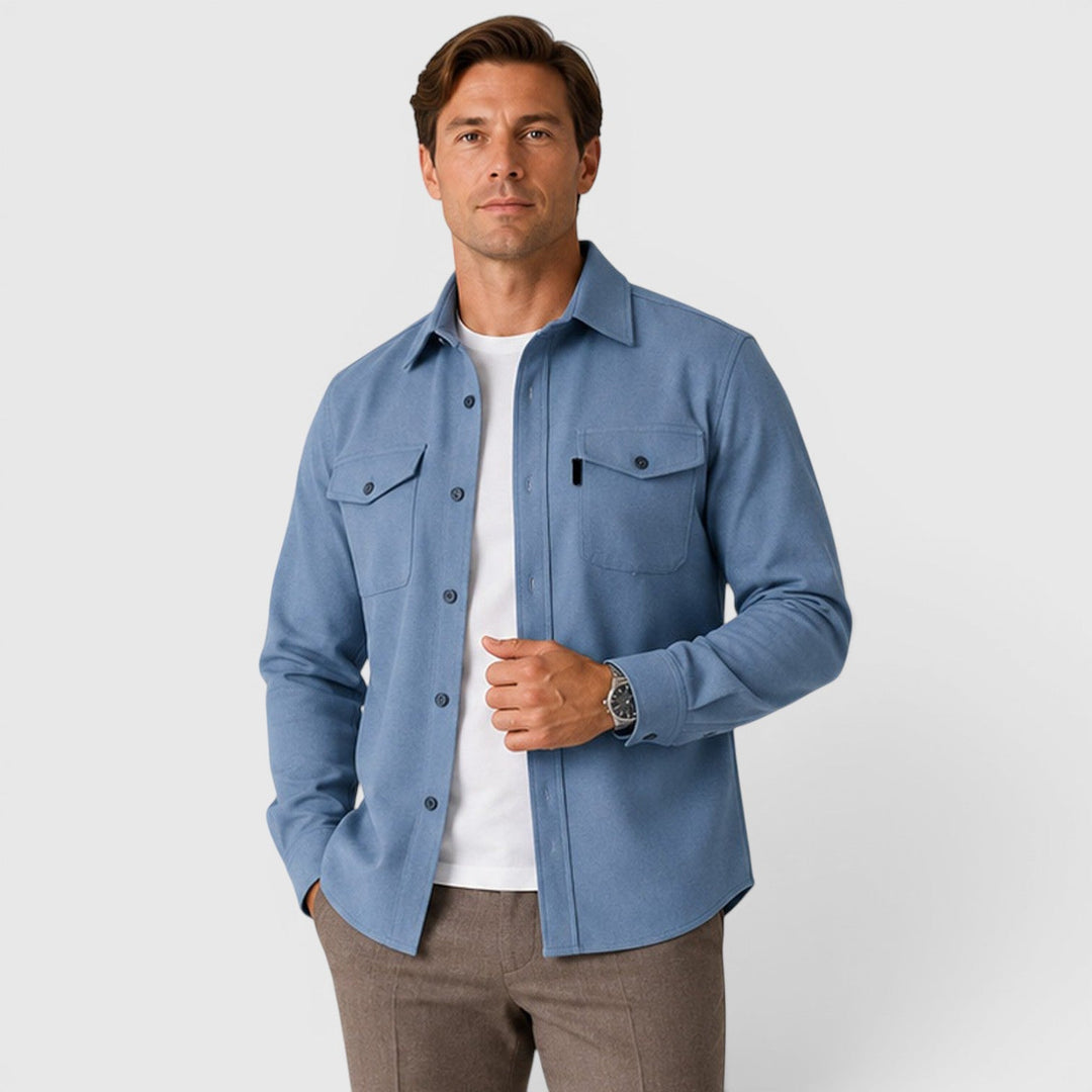 Ivan | Smart Slim Fit Cotton Overshirt Men